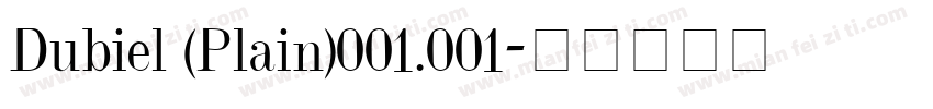Dubiel (Plain)001.001字体转换